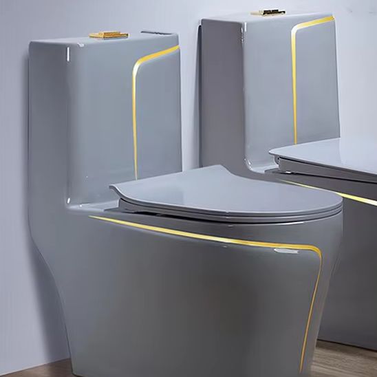 Home Bathroom Ware - Inodoro de Cerámica Gris de Una