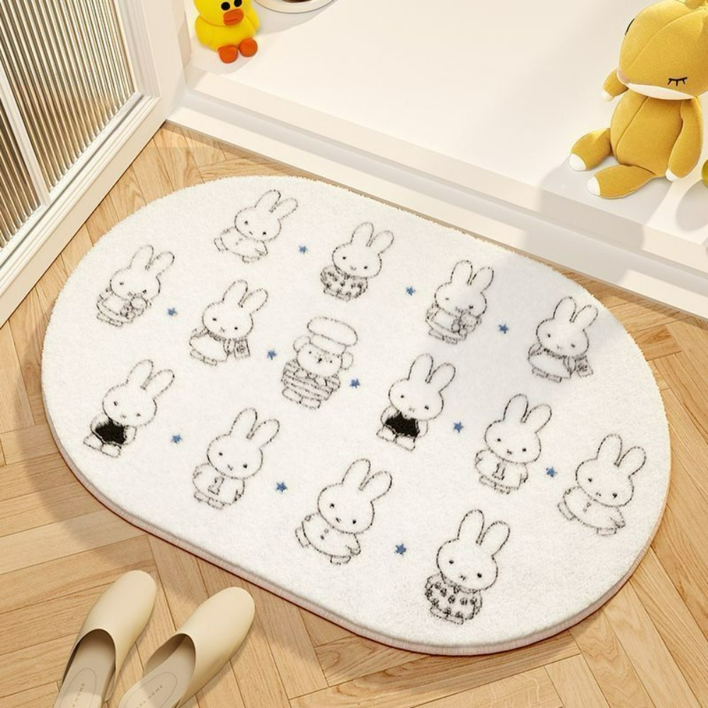 Home Bathroom Model - Alfombra de suelo con dibujos de