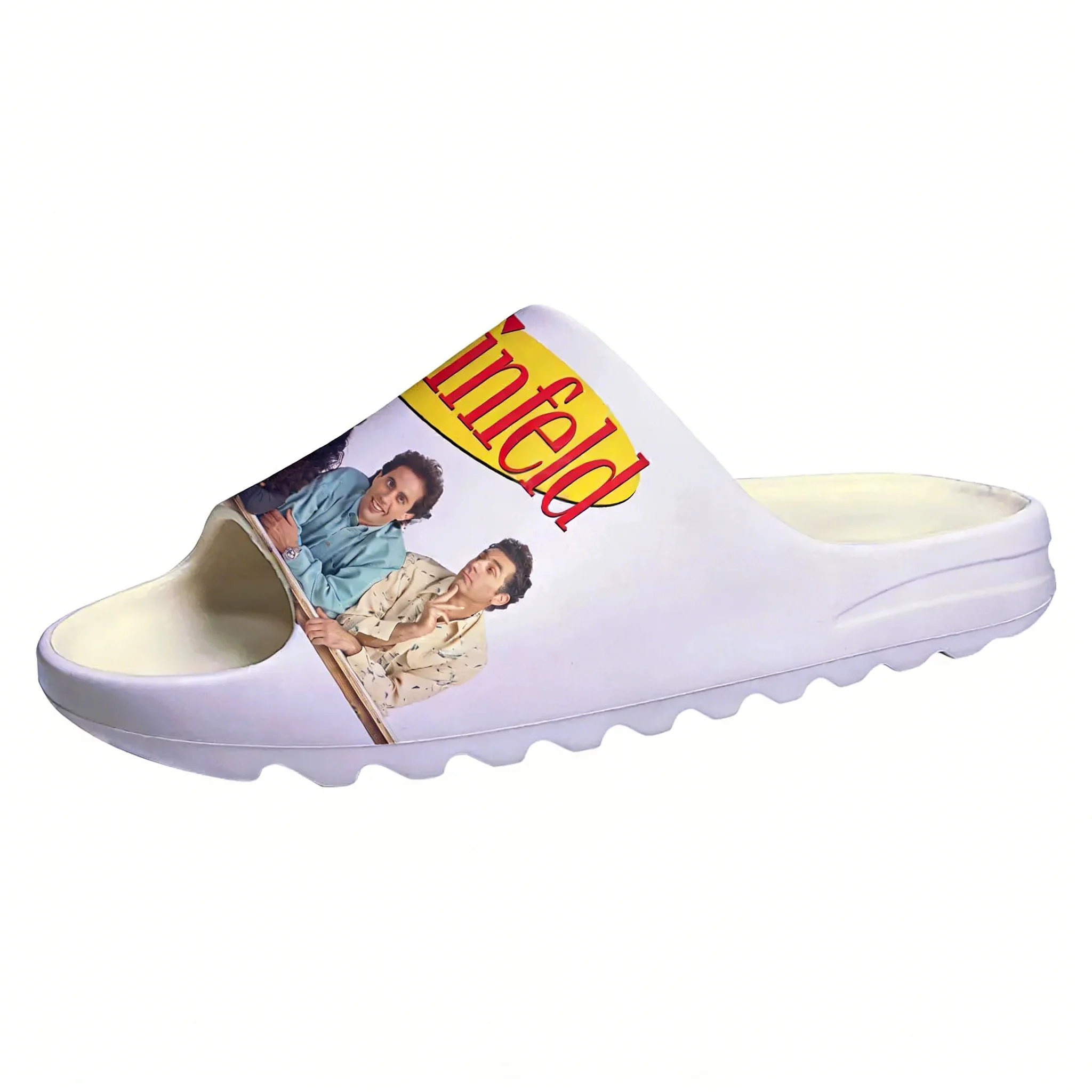 Home Bathroom Lights - Pantuflas de suela blanda Seinfeld Sitcom,