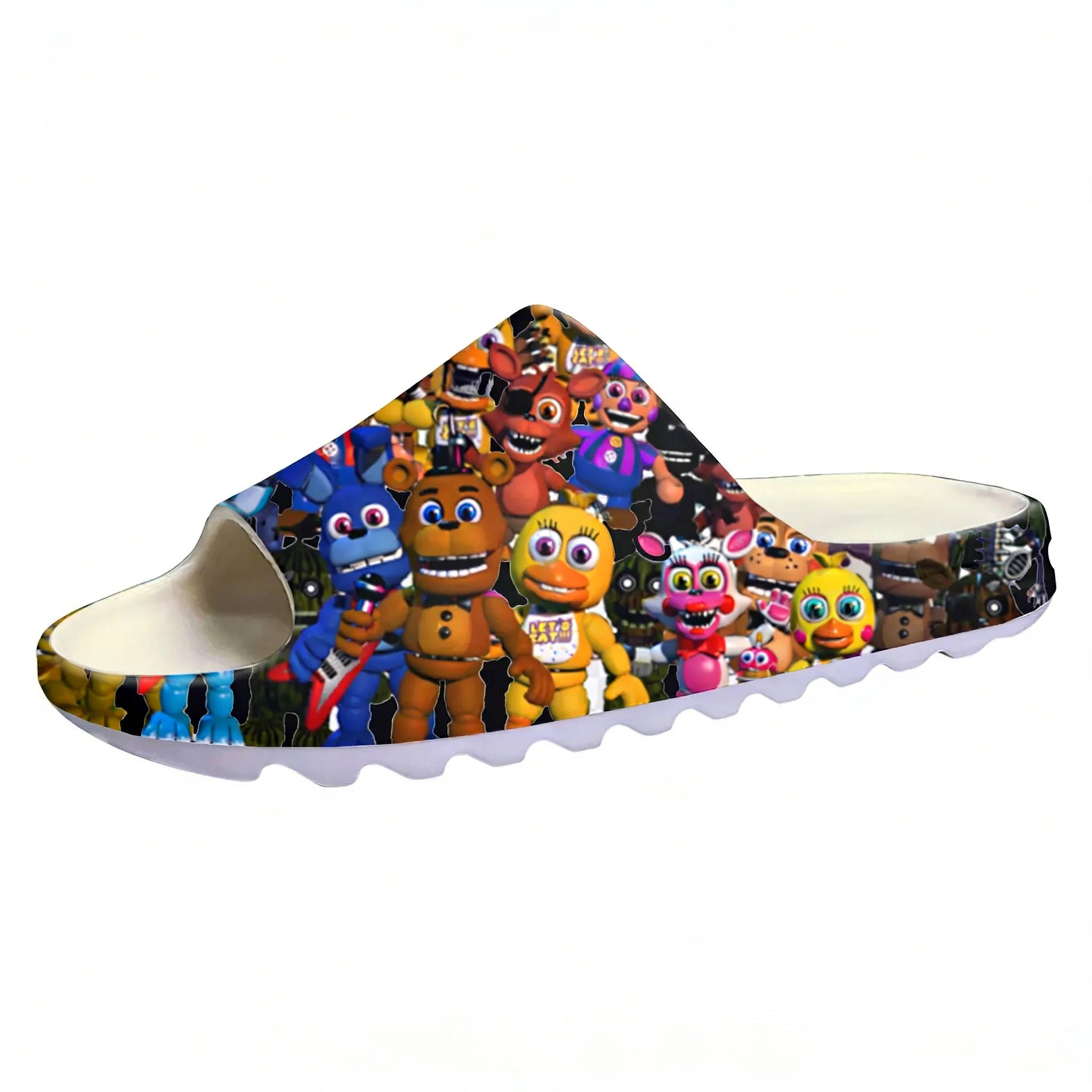 Home Bathroom Lights - Pantuflas de suela blanda F-Fives, zuecos