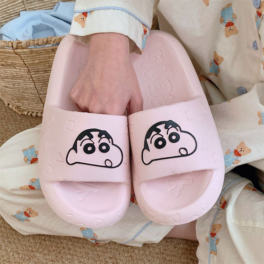 Home Bathroom Model - Zapatillas de casa Kawaii Crayon Shin-Chan,