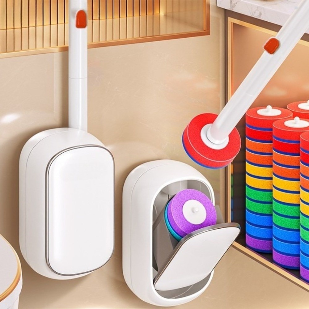 Toilet Brush Holder - Juego de cepillos de limpieza para