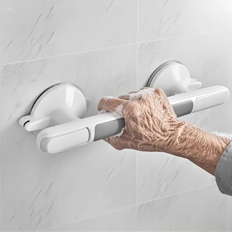 Home Bathroom Tiles Design - Barra de seguridad para personas mayores