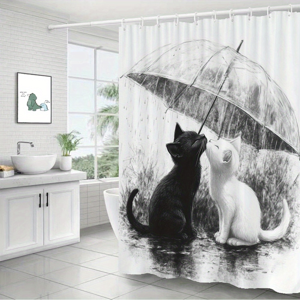 Cortina de Ducha Impermeable p - Home Bathroom Tiles Design reseña y precio