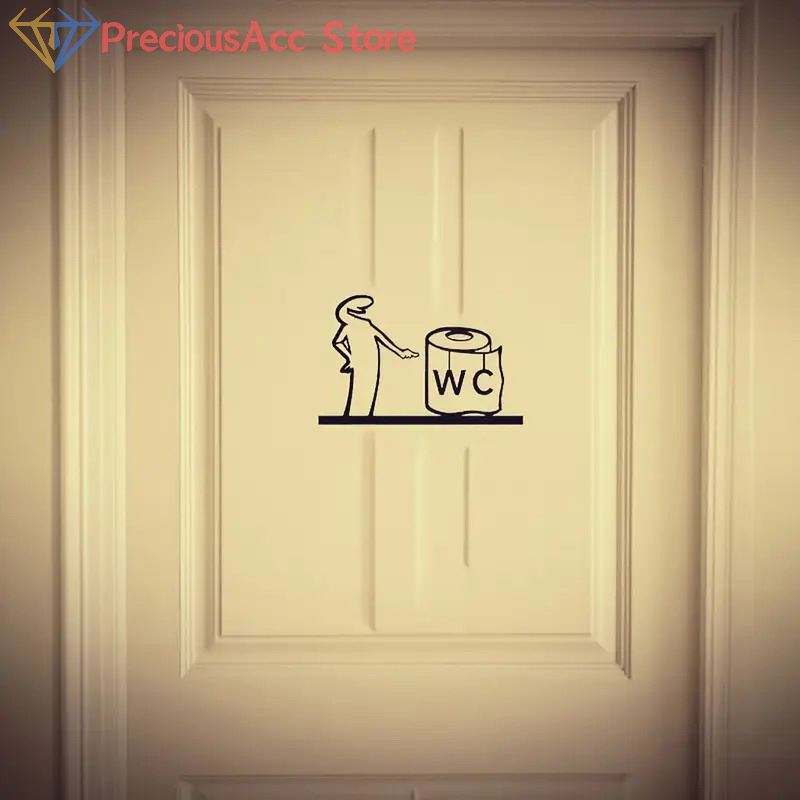 La Linea-pegatinas minimalista - Home Bathroom Door Signs reseña y precio