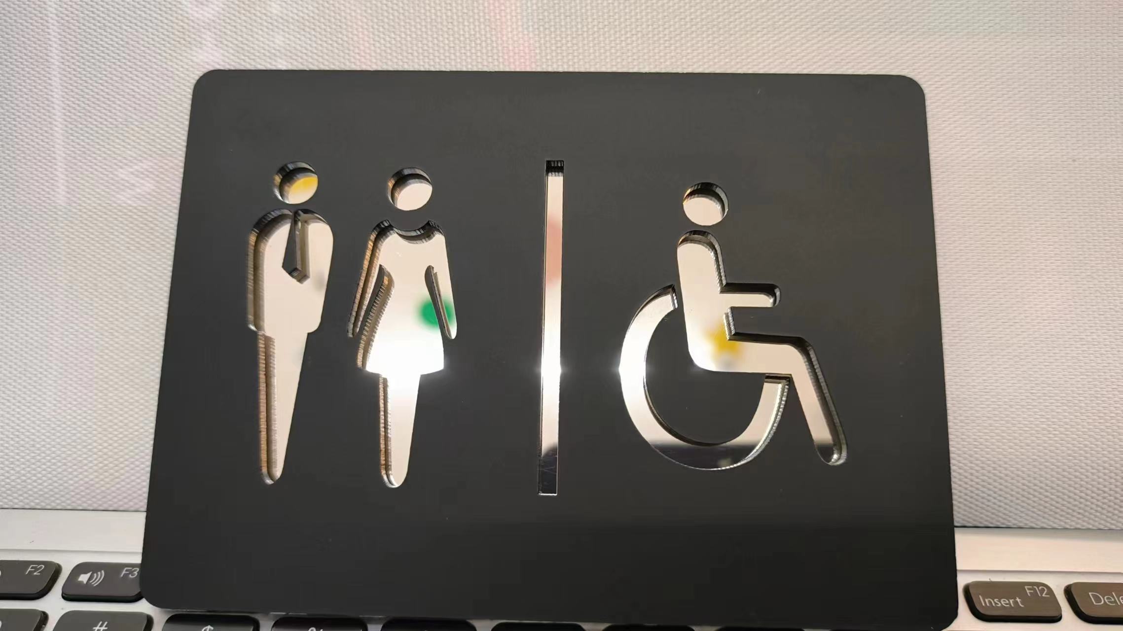 Placa de letrero de baño de or - Home Bathroom Door Signs reseña y precio