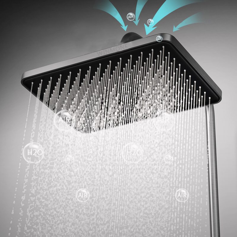 Sistema de ducha de lujo con l - Home Bathroom Glass reseña y precio