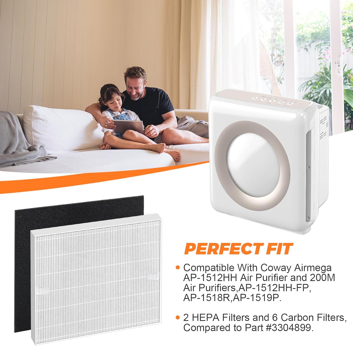 Paquete de 2 filtros de repues - Coway Air Purifier Ap-1512Hh reseña y precio