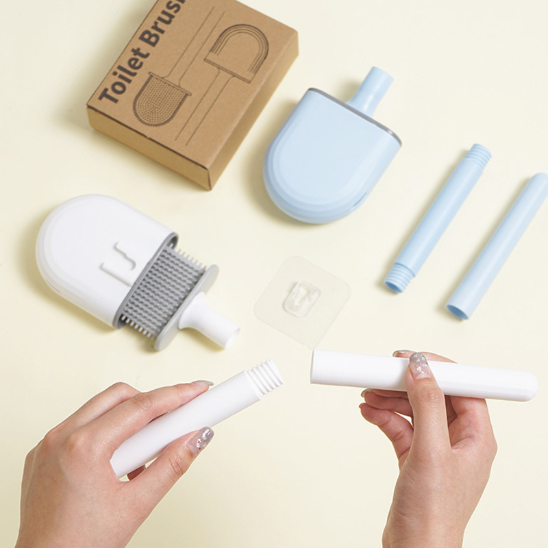 Mini escobilla de silicona par - Toilet Brush Holder reseña y precio