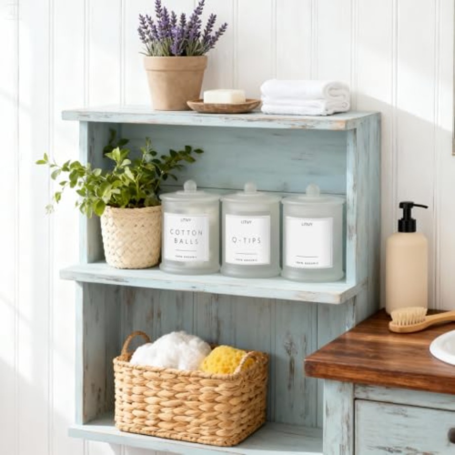 Paquete de 4 Organizadores y A - Home Bathroom Glass reseña y precio