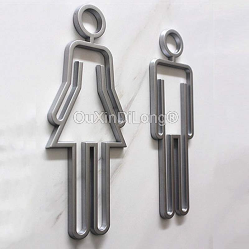Símbolo de inodoro acrílico hu - Home Bathroom Door Signs reseña y precio