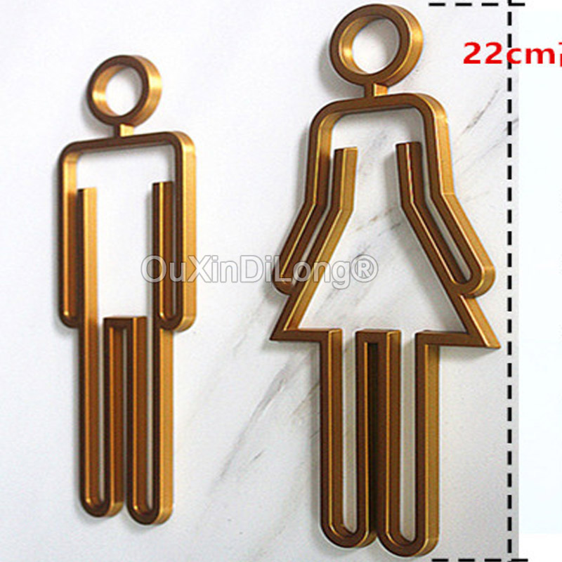 Símbolo de inodoro acrílico hu - Home Bathroom Door Signs reseña y precio