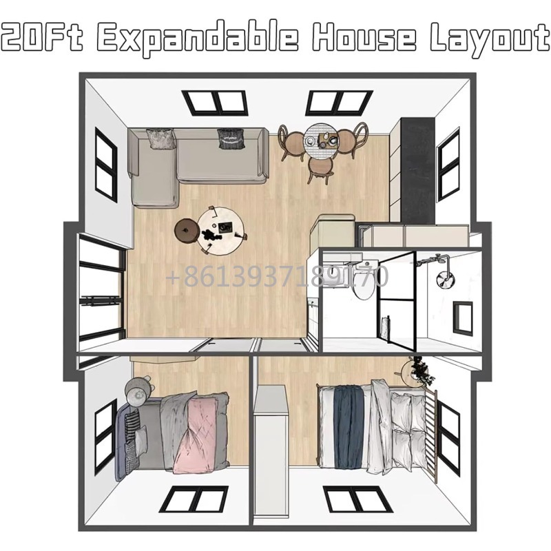 Casa Pequeña de 20 pies con 2  - Tiny Home Bathroom Kitchen reseña y precio