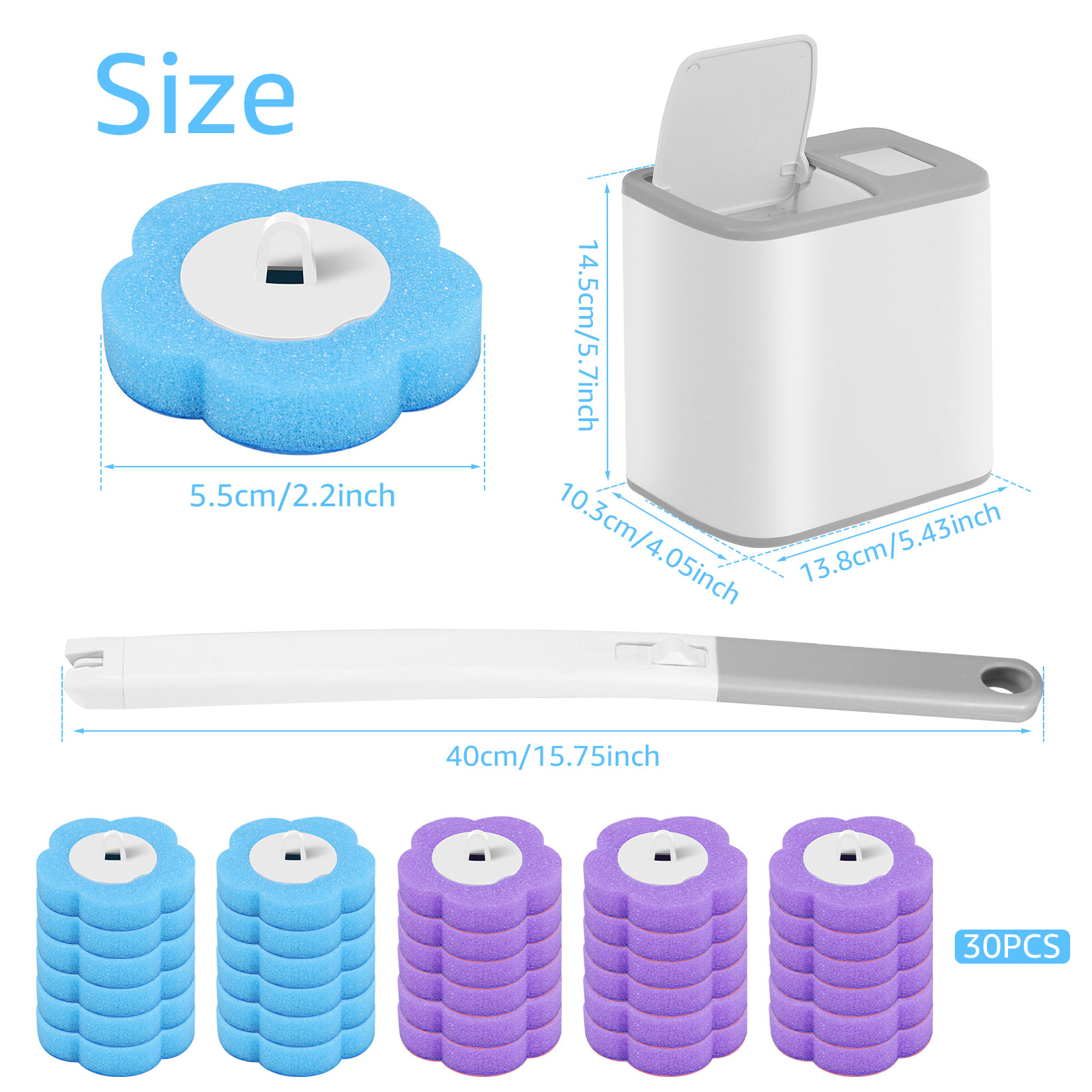 Juego de escobilla y soporte p - Toilet Brush Holder reseña y precio