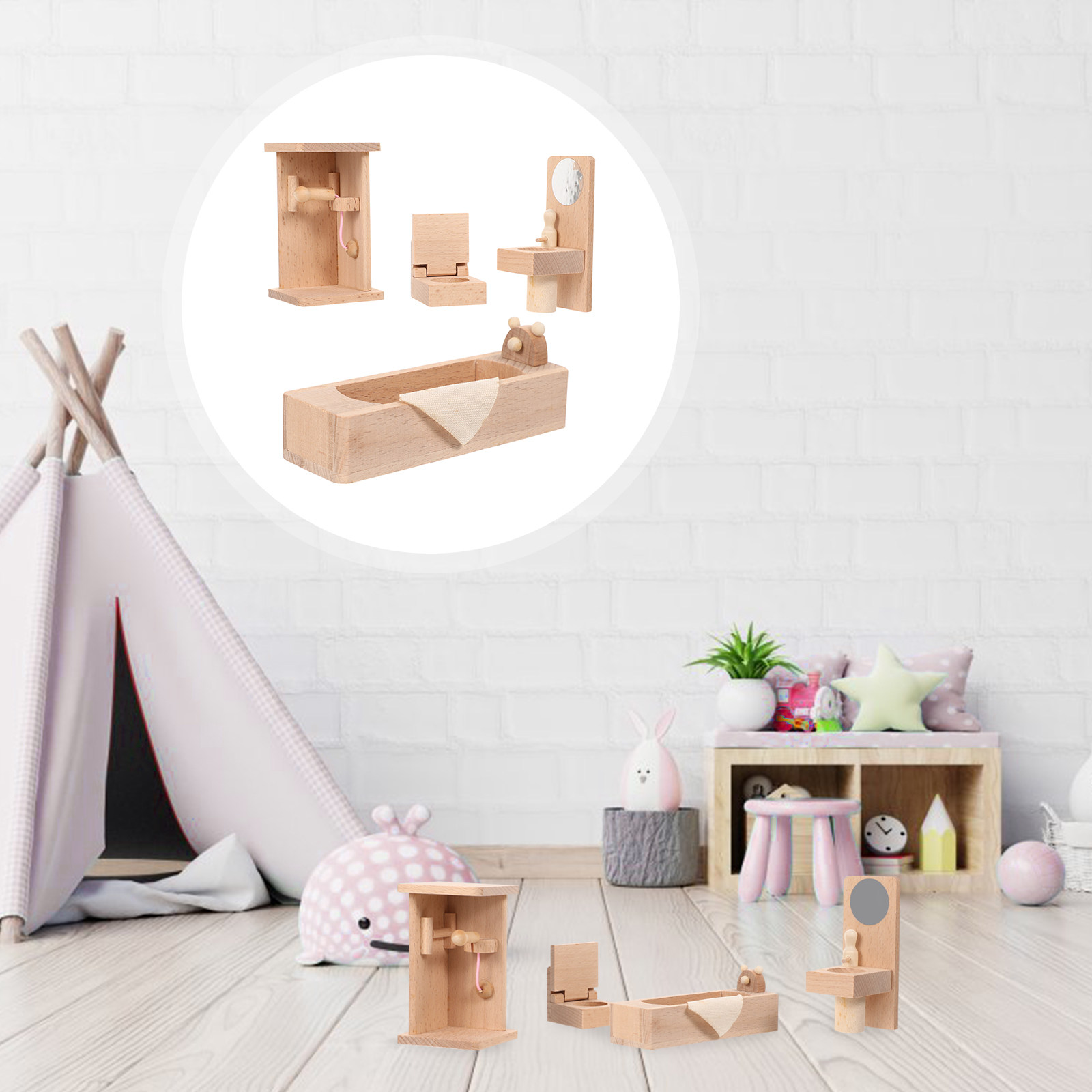 1 Juego de Muebles de Baño en  - Tiny Home Bathroom Kit reseña y precio