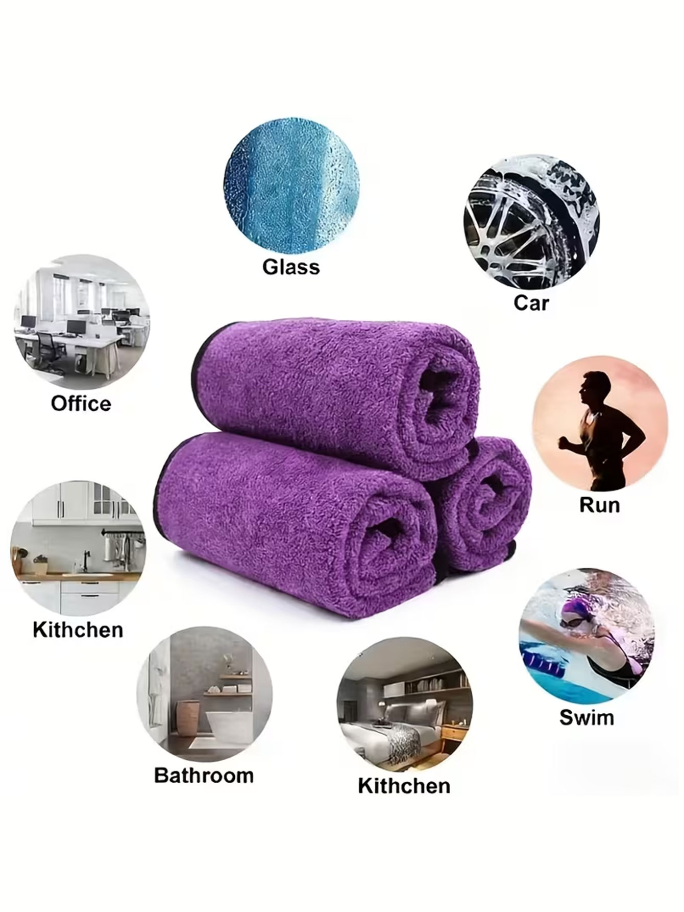 Paquete de 10 Paños de Limpiez - Home Bathroom Glass reseña y precio