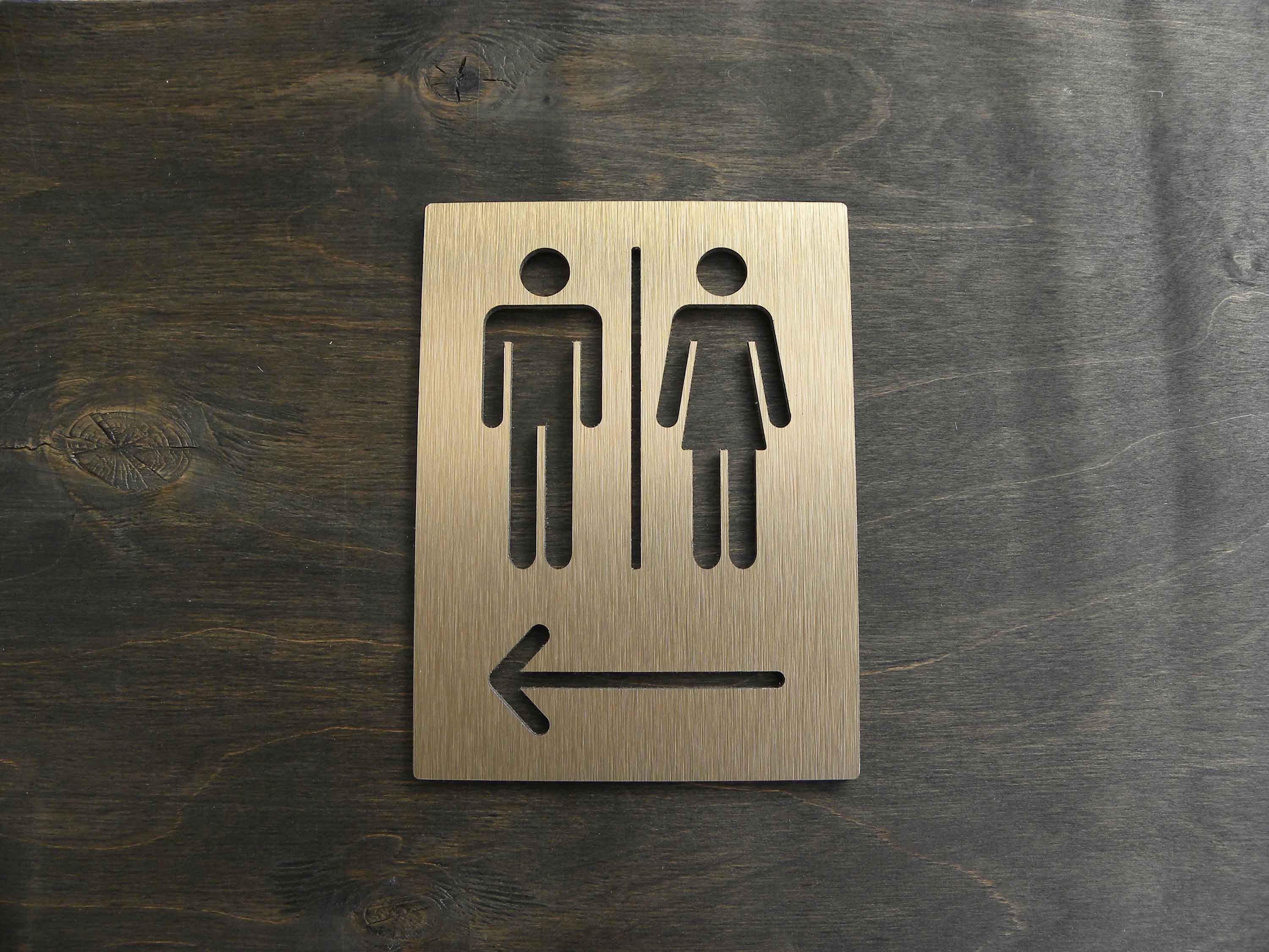 Placa de señal de inodoro de M - Home Bathroom Door Signs reseña y precio
