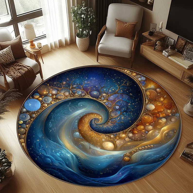 Alfombra Redonda 2D con Diseño - Home Bathroom Trends reseña y precio