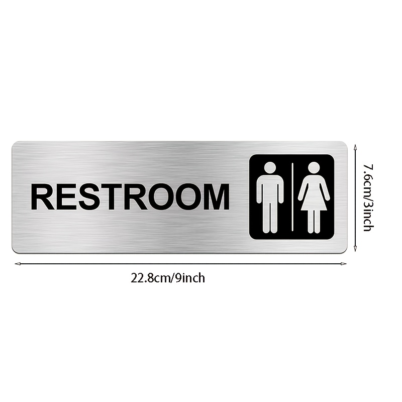 1 Pieza Placa de Metal Cepilla - Home Bathroom Door Signs reseña y precio