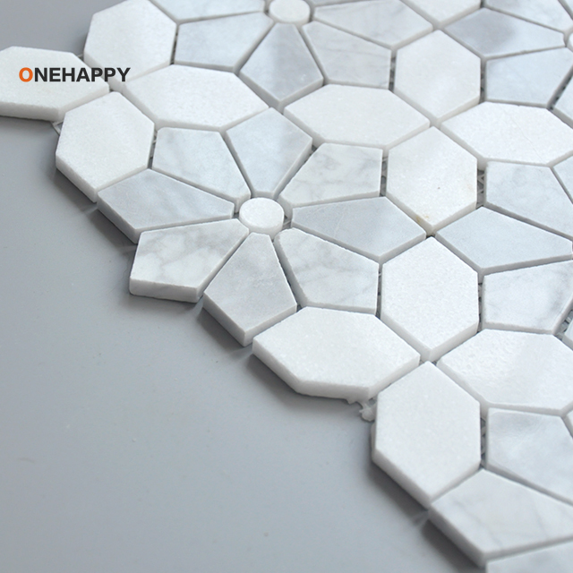 Azulejo de mármol mosaico para - Home Bathroom Tiles Design reseña y precio