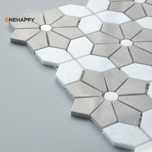 Azulejo de mármol mosaico para - Home Bathroom Tiles Design reseña y precio