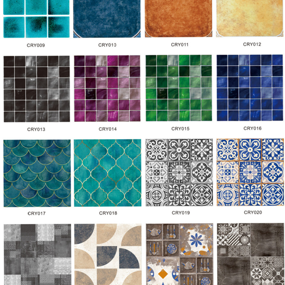 Pegatinas de azulejos de mosai - Home Bathroom Tiles Design reseña y precio