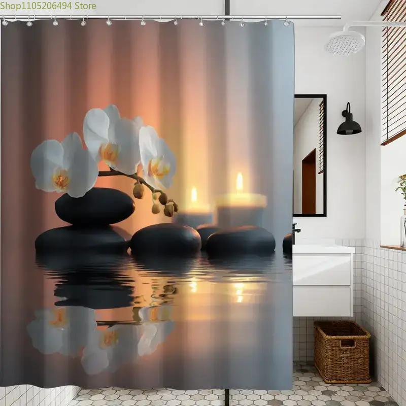 Cortina de Ducha Zen con Diseñ - Home Bathroom Spa Ideas reseña y precio