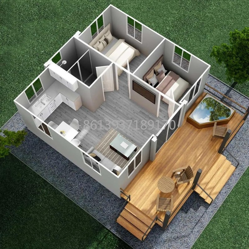 Casa Contenedor Plegable y Exp - Tiny Home Bathroom Kitchen reseña y precio