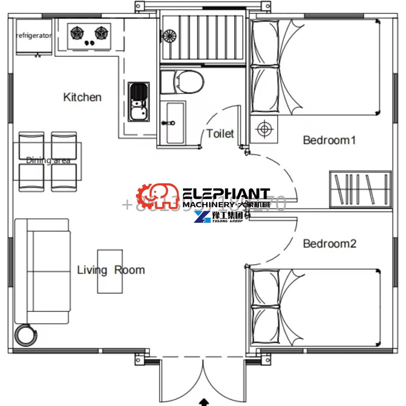 Casa Contenedor Tipo Villa de  - Tiny Home Bathroom Kitchen reseña y precio
