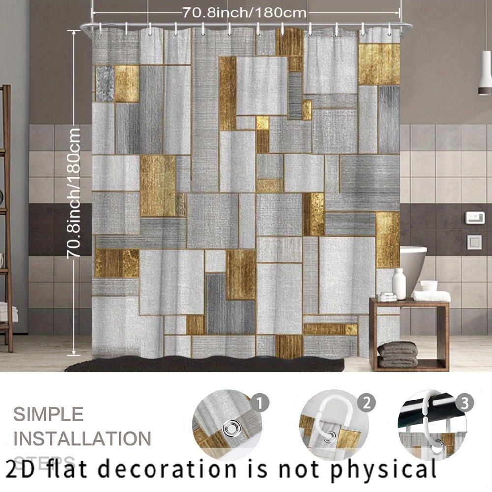 Cortina de Ducha Impermeable c - Home Bathroom Tiles Design reseña y precio