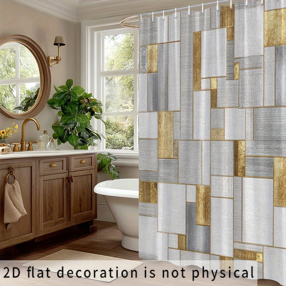 Cortina de Ducha Impermeable c - Home Bathroom Tiles Design reseña y precio